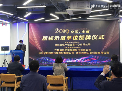 2020年濰坊版權(quán)宣傳周啟動，全影網(wǎng)絡(luò)助力知識產(chǎn)權(quán)保護(hù)